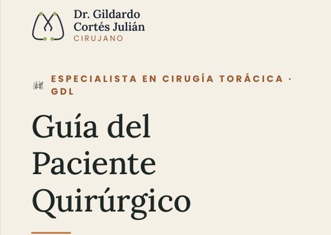 Tríptico: Guía del Paciente Quirúrgico, Lobectomía Pulmonar por VATS, protocolo ERAS