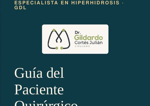 Tríptico: Guía del Paciente Quirúrgico, Simpatectomía Torácica, protocolo ERAS
